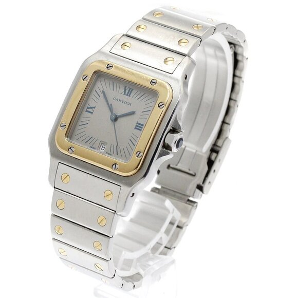 CARTIER Santos GalbeeLM W20023C4 gray Dial Quartz Men's Watch_893487 - Picture 1 of 6